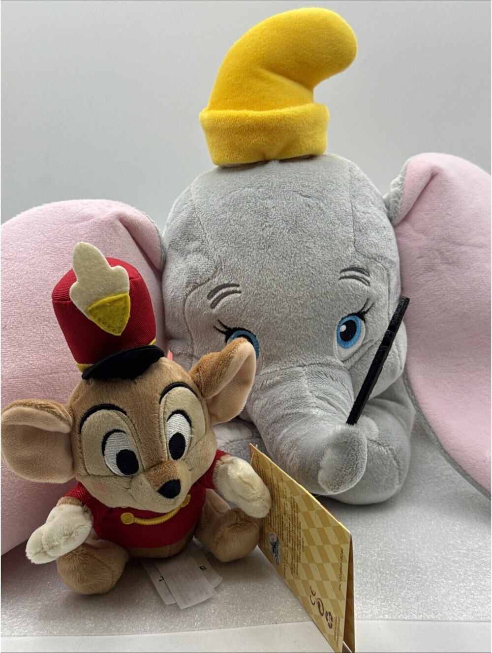 Disney Store Core Plush Dumbo & Timothy Mouse 17” New With Tags Super Soft!
